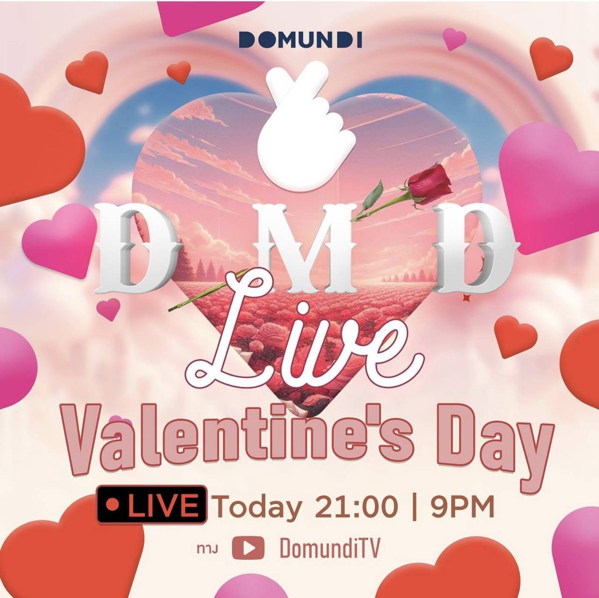 NetJamesOfcTH's tweet photo. #ScheduleOfNetJames
🗓 TODAY | 14.02.2024
DMD LIVE VALENTINE’S DAY 🌹✨
📍YouTube : DomundiTV
⏰ 21.00 น. I 9 PM
#️⃣ #.DMDValentinesLive2024
#วาเลนไทน์กับดมด
@netsiraphop ♡ @Jamessu_w
#NetJames #เน็ตเจมส์
#netsiraphop #JamesSu https://t.co/4MM9UJiKi1