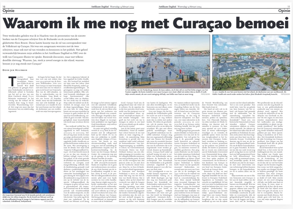 Vanochtend in het Antilliaans Dagblad