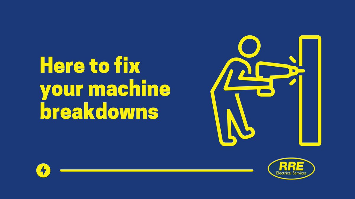 RREElectrical's tweet photo. Work #machinery broken down? Our #electrical #engineers on on hand to get you back up and #working.
For all your machinery repairs, give us a call https://t.co/1BjA24wJwL