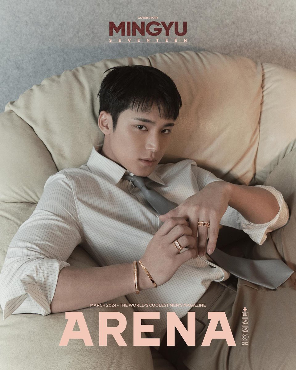 PopBase's tweet photo. SEVENTEEN's Mingyu looks bodacious for Arena Korea. https://t.co/wGWgMVxlGX