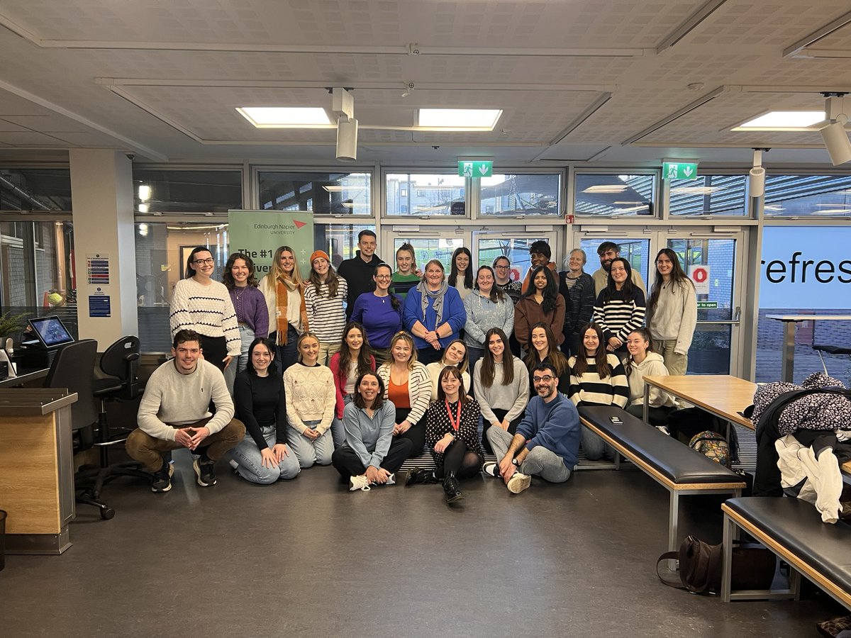 Fantastic to see some of our @ENUHealthSocial MSc (Pre Reg) Occupational Therapy students last night! Welcome to @EdinburghNapier #MustBeNapier @ENU_OT_ @otsoc_napier @ashleigh_gray1 @JuliaSterman_OT @CiaraMRyan @OTProfBeth131