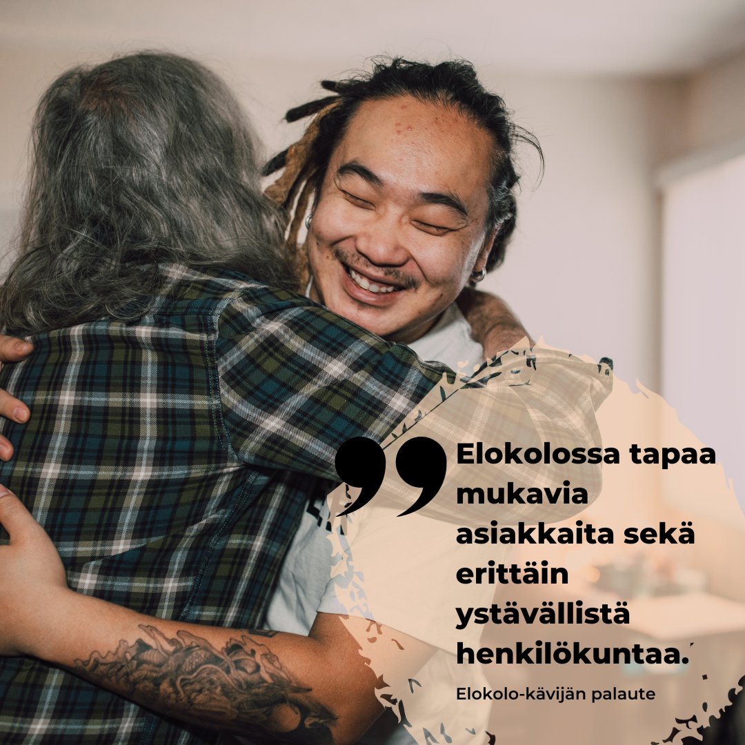 Hyvää ystävänpäivää!

Elokolot ovat kaikille avoimia kohtaamispaikkoja, joissa kävijät pääsevät osaksi yhteisöä, joka viettää arkea ja juhlaa yhdessä. Erilaiset ryhmät ja tekemiset hitsaavat kävijöitä yhteen, joten Elokoloissa pääsee luomaan uusia luottamuksellisia ihmissuhteita
