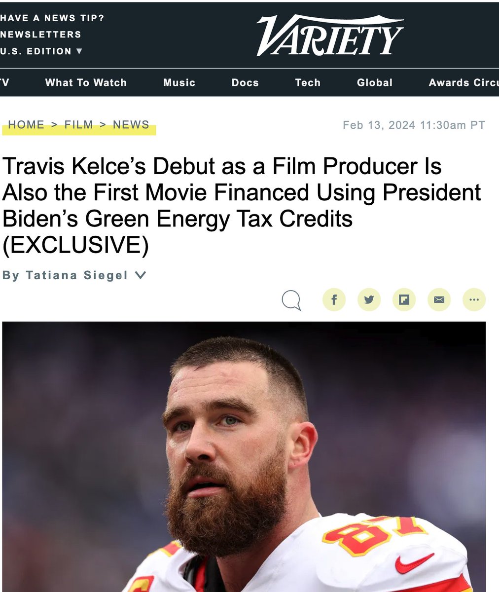 ElijahSchaffer's tweet photo. Taylor Swift's boyfriend is producing a movie paid for by the Biden Administration with funds from the American taxpayers

Still don't believe something fishy is going on? https://t.co/syoYvsSjfy