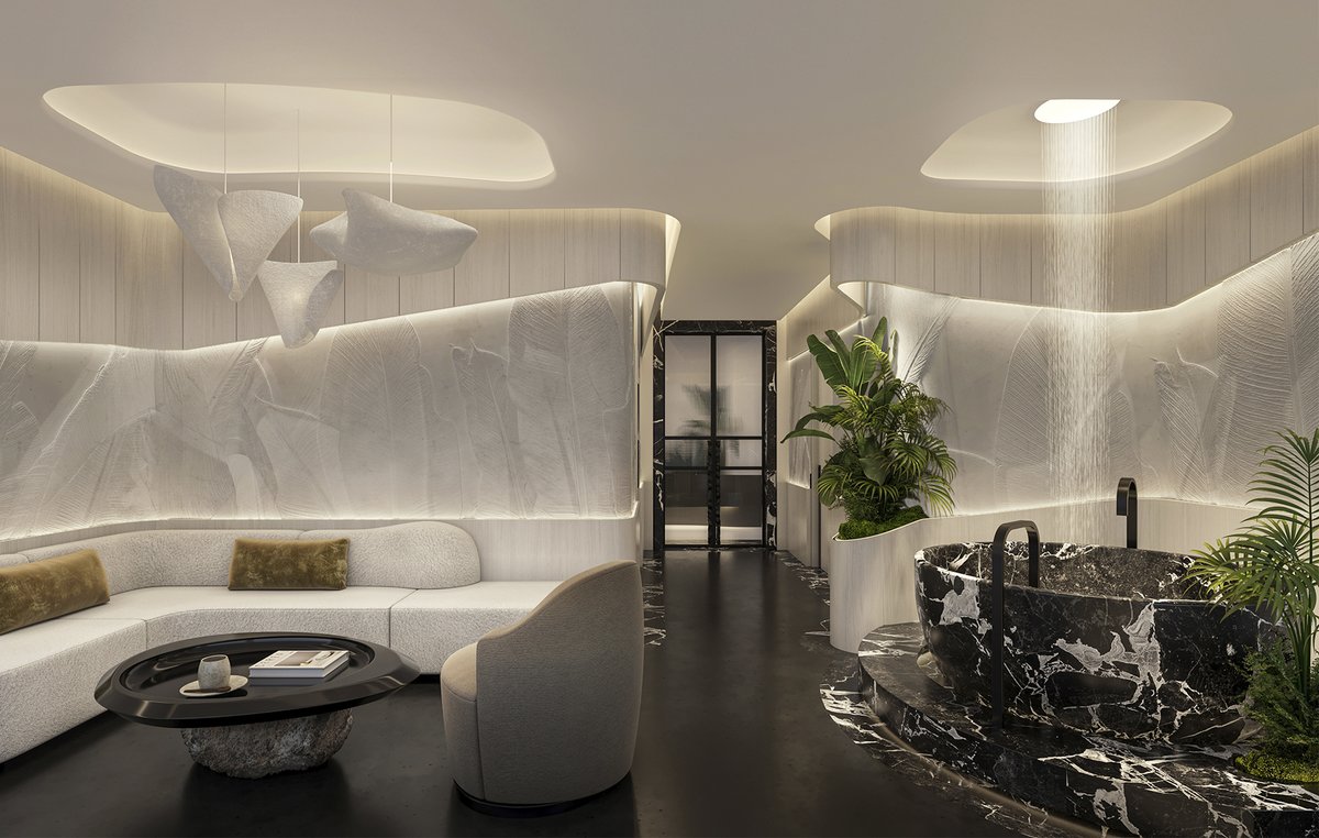 kellyhoppen's tweet image. Wellness Interiors - Whenever home or commercial, they need to have a feeling of calm and intimacy. Lighting is key as the materials you use. #BodySoul #MentalHealth #KeepFit
