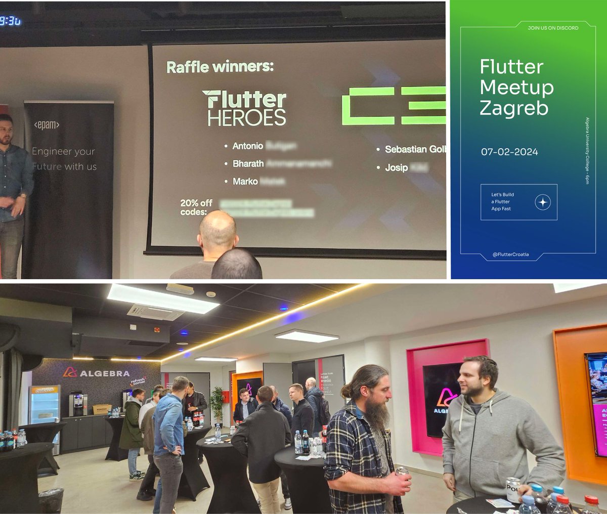FlutterCroatia's tweet photo. Last week, our #flutter meetup brought together the Flutter community in Zagreb again. It's been running for over 5 years - not many meetups can claim that.

#flutterdev #meetup https://t.co/RUmyhPSfdP