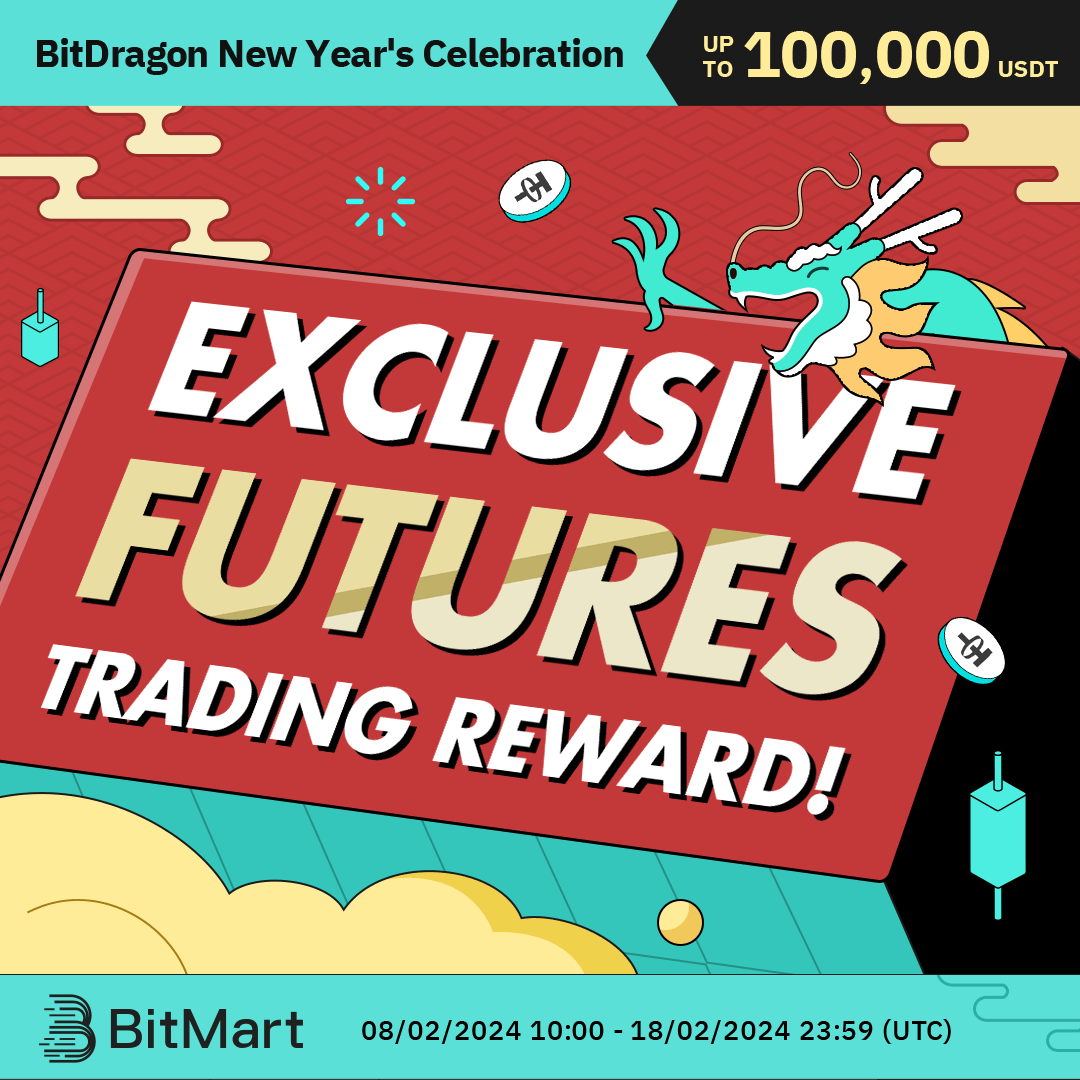 BitMartResearch's tweet photo. 🚀 Get Ready for Another Thrilling Challenge in the BitDragon New Year's Celebration!
📈 Join our 'Accumulate Futures Trading' activity and Unlock Exclusive Futures Trading rewards.
✅ Follow us, RT, @ 3 Friends + #BitDragon2024
✅ Join: https://t.co/ND3qqJApTk
✅ Unleash the Dragon at: https://t.co/qmLSc1KB1g
#BitDragon2024 #BitMart #LunarNewYear #BMX