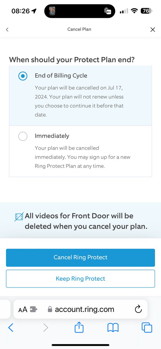 Dalejake's tweet photo. Bye bye @ring that’s one increase to many https://t.co/JTM4Vm7pfC