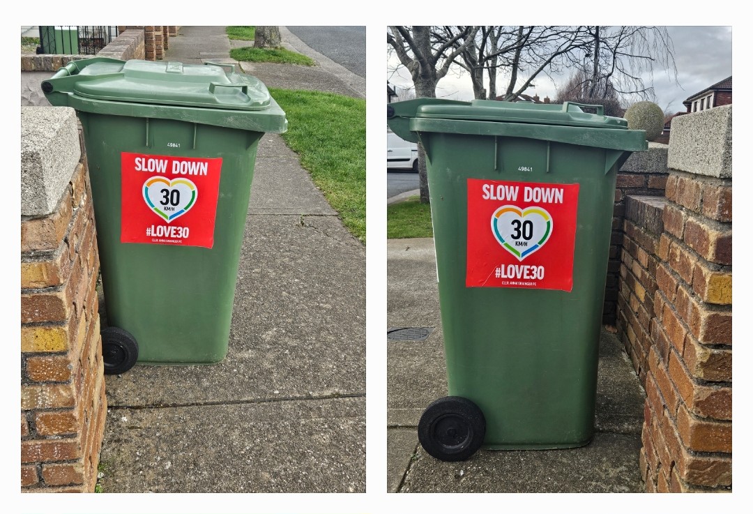 GraingerAnna's tweet image. ❤️LOVE YOUR 
NEIGHBOURHOOD❤️ 
Keep your loved ones safe in our estates. Join our #LOVE30 sticker community, a daily visual reminder that 30k/h is a limit, not a target. For more Info @agrainger@cllr.dlrcoco.ie
#HappyValentinesDay
#CommunityMatters #SlowDown
#ResidentsAssociation