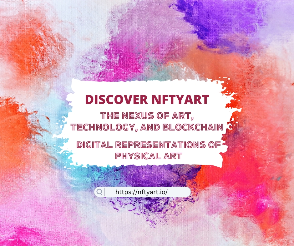_nftyart's tweet photo. 🚀 Discover NFTyART-the nexus of art, technology, and blockchain! Revolutionizing the art market by merging physical artwork with NFTs. Perfect for tech enthusiasts,artists, investors, and NFT collectors.Dive into the future of art with us! 
#NFTyART #BlockchainArt #NFTCommunity https://t.co/v2B7n8yjza