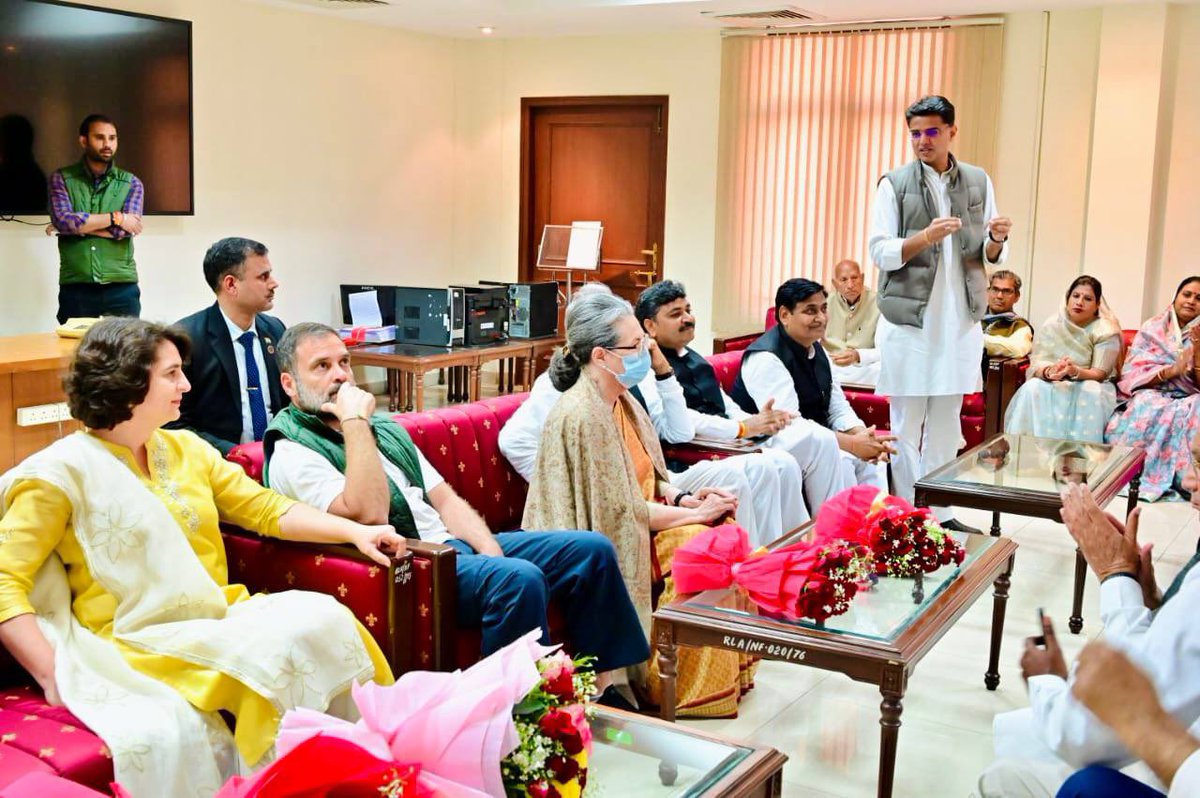 The Congress party has announced the Rajya Sabha candidature of Smt. Sonia Gandhi ji from Rajasthan, a moment of pride for all of us as we warmly welcome her representation from Rajasthan.

Under her leadership as Congress President, the party had gained new heights. Her term as