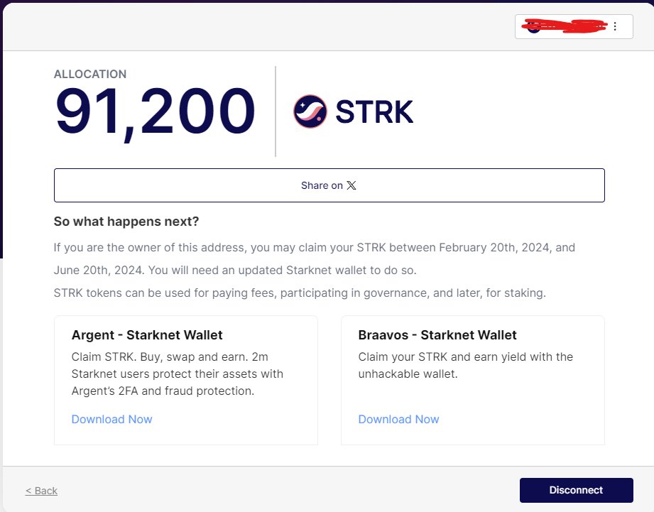 0xerim's tweet photo. Got STRKs. Best tech journey in my dev life. But it is just the beginning. Thanks to everyone from @StarkWareLtd, Especially @abdelstark @GuthL, for creating that friendly ecosystem. https://t.co/cpIs3LmJzQ