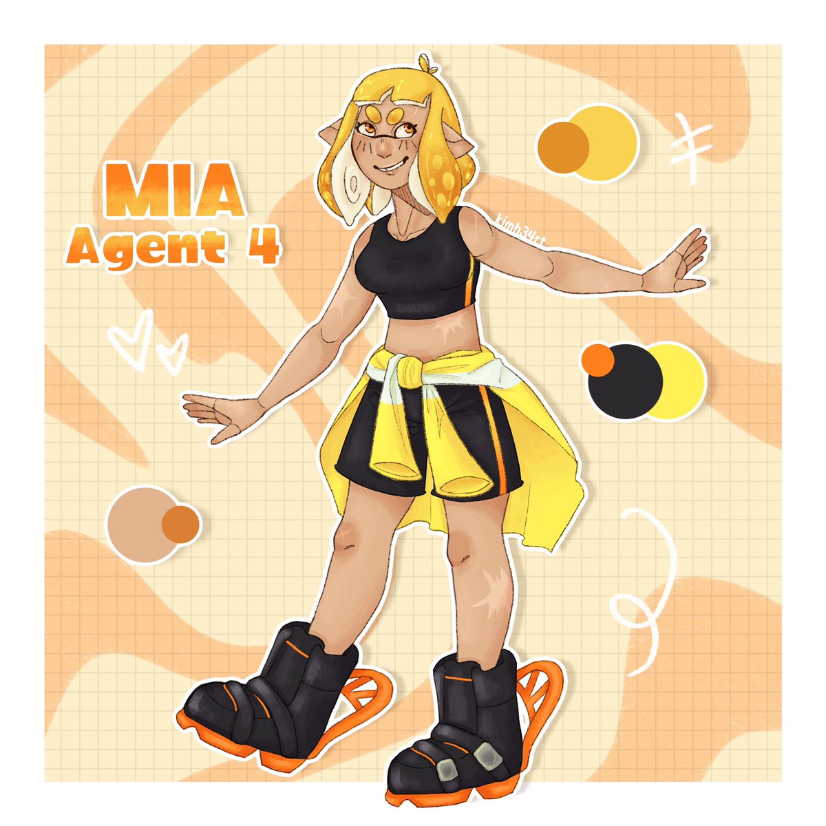 kimh34rt's tweet photo. FINALLY my agent 4 Mia (she/her) has her own reference!!🧡
Time: ~8h 30mins

#splatoon #splatoon2 #splatoon3 #splatoonagent4 #splatoonagent #splatoonart #splatoonfanart #splatooninkling #splatoonoc https://t.co/nVzmckyh7B