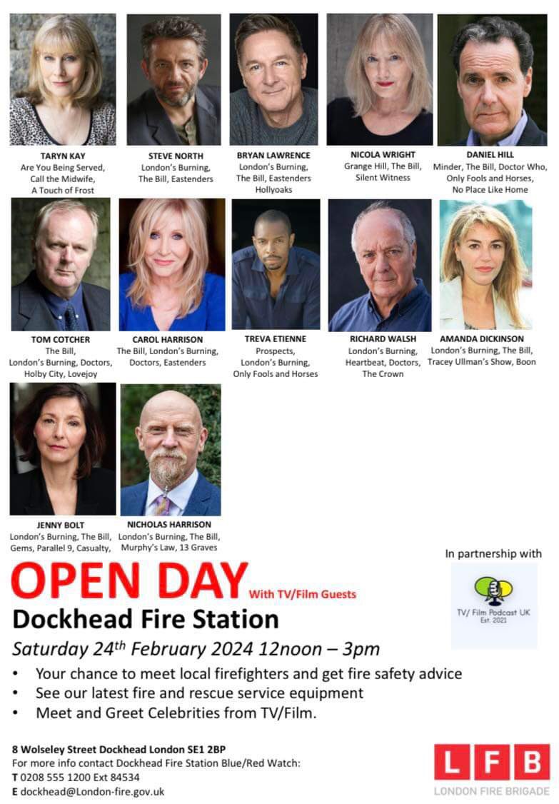 Updated Event Poster: Dockhead Fire Station Open Day.
Saturday 24th Feb 2024. Free Public Event 12noon-3pm
<a href="/LondonFire/">London Fire Brigade</a> #Dockhead #Charity #Event #LondonsBurning #London <a href="/LFBSouthwark/">LFB Southwark</a> @NorthySteve <a href="/Classicbritcom/">🇬🇧📺 Classic British TV 📺🇬🇧</a> <a href="/MPSSouthwark/">Southwark Police | Central South BCU</a>