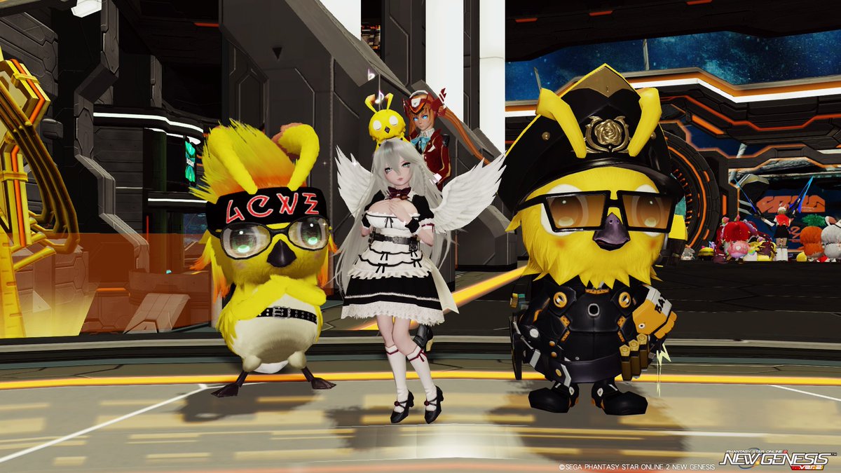stray_gort's tweet photo. メンテの日!!
土曜日のラッピー集会に警備出動してきましたわ( *˙ω˙*)و 
他鯖の鳥友さんと再会出来たしワイワイ出来て楽しかったですぞ

…楽しくてスクショ撮るの忘れてたけどネ(恒例)
#PSO2 #ラッピー
#ラッピー集会
#メンテの日なのでssを貼る https://t.co/ZVucq9EgGO