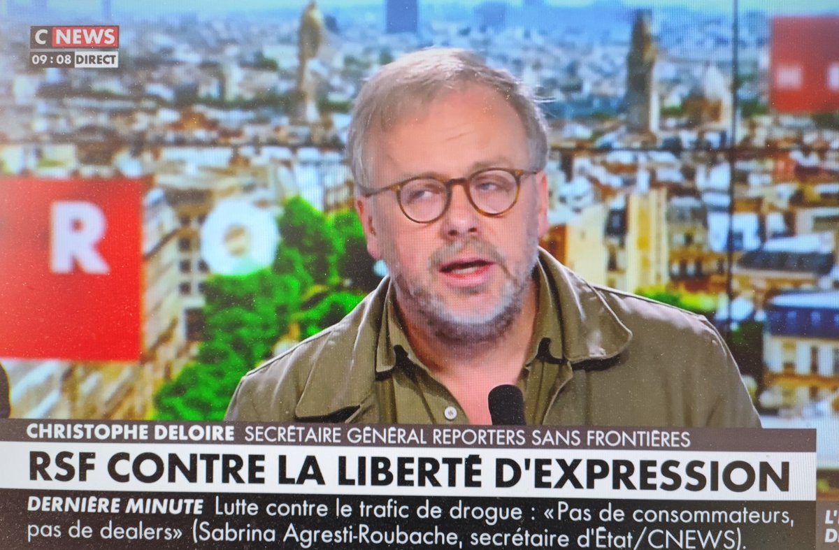 fabnatbreizh's tweet image. Le Secrétaire général de Reporters sans frontières @cdeloire n'assume donc pas son idéologie politique qui classe de facto la chaine @CNEWS, leurs journalistes et intervenants réguliers, comme de sensibilité de droite, voir d'extrême-droite.

#Libertedexpression #Censure
#HDPRO