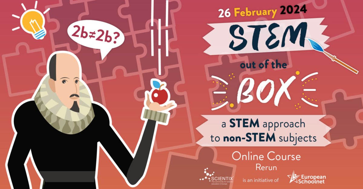 eu_schoolnet's tweet photo. ๐ค Do you agree that STEM, social sciences & arts can be complementary?
๐ญ Then join the #STEMOutoftheBox MOOC Rerun & explore how to teach STEM in the Early Years, Primary & Secondary school in non-STEM lessons
๐ฅ Be a part of the change: https://t.co/LZAXPhw2VF https://t.co/3mPq4snrvs