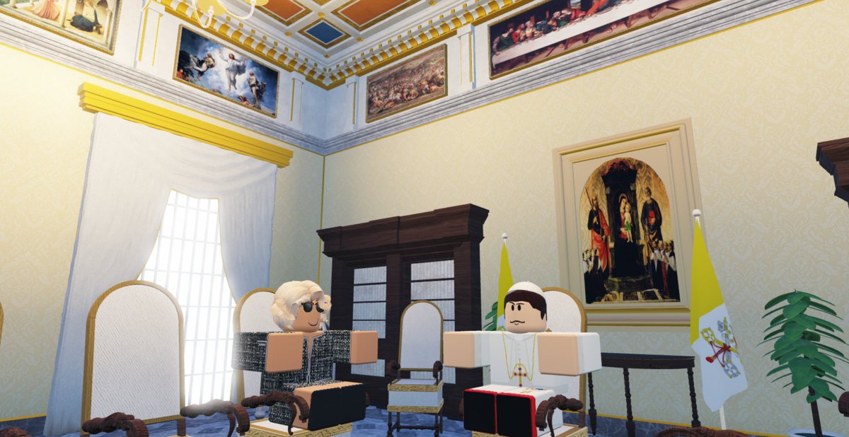 RBXHolySee's tweet photo. 🇻🇦🇬🇧 | Today, His Holiness Pope Constantine II, met with KathleenHastings - the British Ambassador to Western Europe.  

This is the first visit from the FCO (Foreign &amp; Commonwealth Office) to the Holy See, and similarly the first time that the UK Government has met the Pope. https://t.co/mPLey7mccd