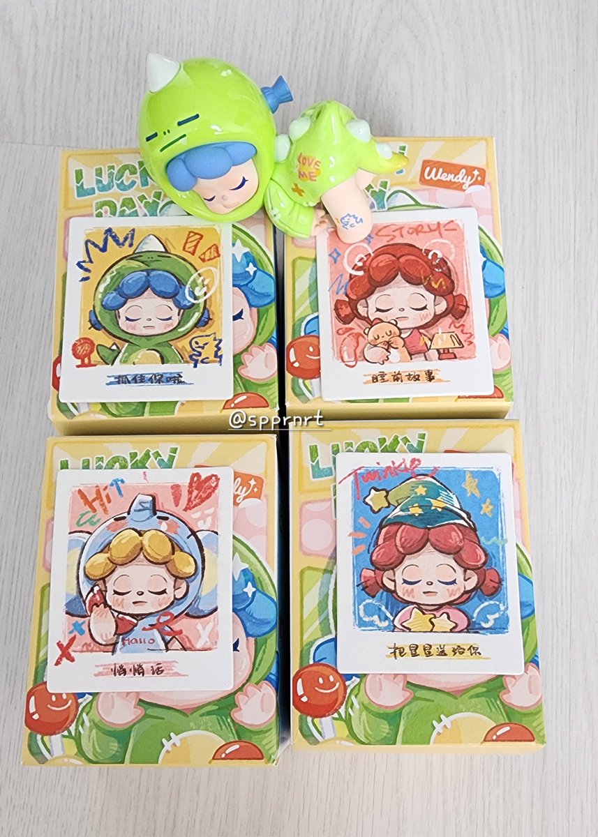 spprnrt's tweet photo. ทุกตัวแกะการ์ดไม่แกะซอง ราคารวมส่ง
 Wendy lucky day
- ไดโน/หมี 499.-
- ช้าง/แม่มด 399.-

#ตลาดนัดของเล่น #ตลาดนัดกล่องสุ่ม #ตลาดนัดarttoy #hirono #ตลาดนัดhirono #กล่องสุ่มโมเดล #ตลาดนัดpopmart #popmart #กล่องสุ่มpopmart #wendy https://t.co/ozvAZCkJxC