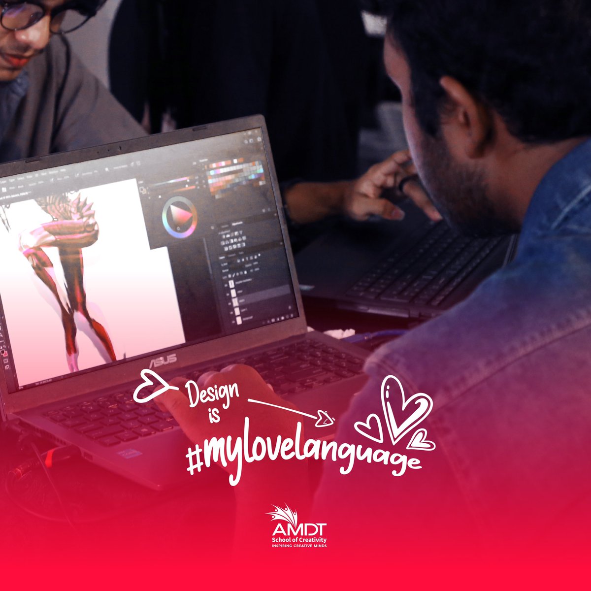 amdtlk's tweet photo. Creativity is more than just a word for us, it's our love language💘 What's yours? Creative answers only!😉
Happy Valentine's Day & lots of love from all of us at AMDT School of Creativity!🌹
#ValentinesDay #MyLoveLanguage
#LoveCreativity #WeAreAMDT #CreativityStartsHere https://t.co/1YcqcC961a