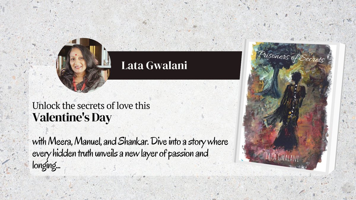 LataGwalani's tweet photo. This Valentine's let's join Meera, Manuel, and Shankar on a journey where love is as fragile as the secrets they keep. Explore the depths of their tangled hearts in this captivating South Indian saga. #latagwalini #AuthorsOfTwitter
#authors #LoveStory #ValentinesDay #books https://t.co/VNGX8RjTRm