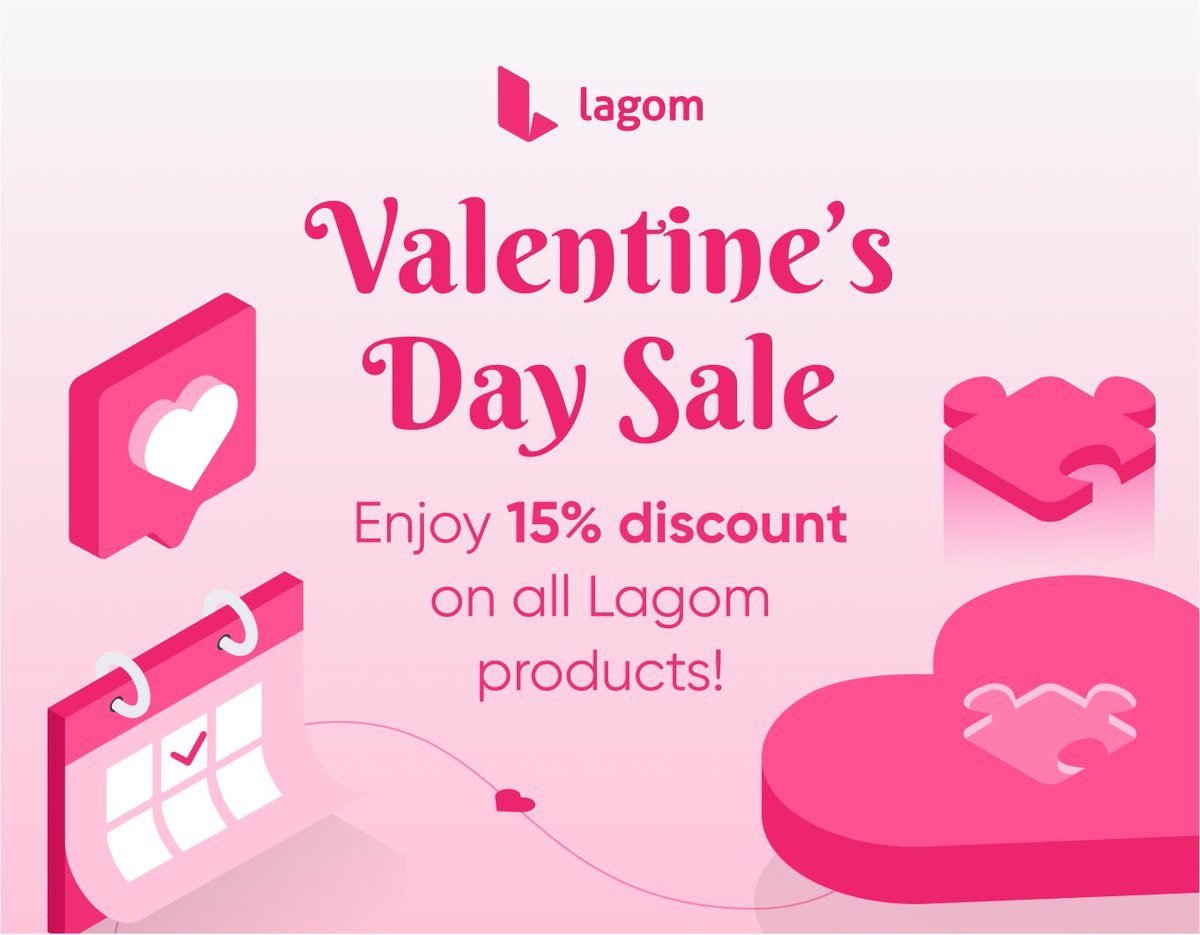 💖Love is in the air, and so are savings! Get 15% off Lagom products from Feb 14-16. Upgrade your #WHMCS experience this Valentine's! Explore our offerings at lagom.rsstudio.net and apply the promo code VDAYLAGOM15 at checkout to enjoy your #discount
#ValentinesDay #HOSTING