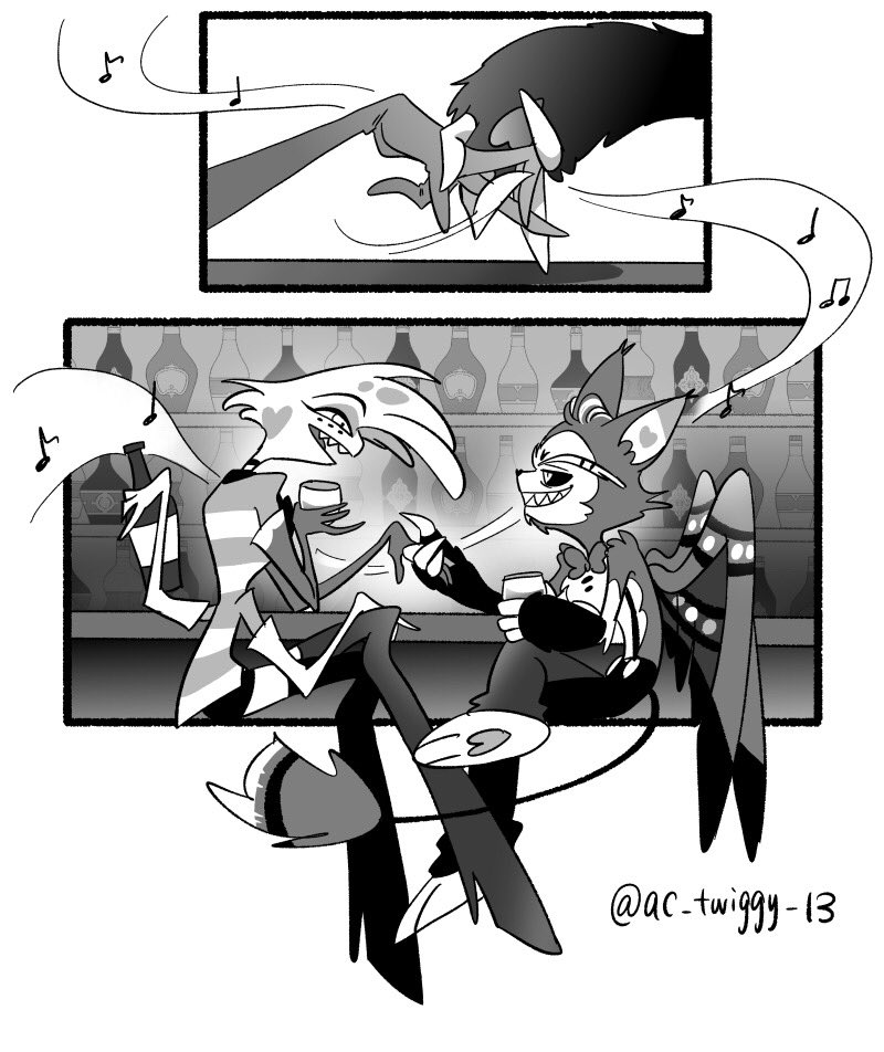 素敵な企画、参加させてもらっちゃお☺️
Happy Valentine🐈🕷️
Day 4(Feb 14) Song/Dance
#HuskerDustWeek2024 #huskerdust 
#HazbinHotel 