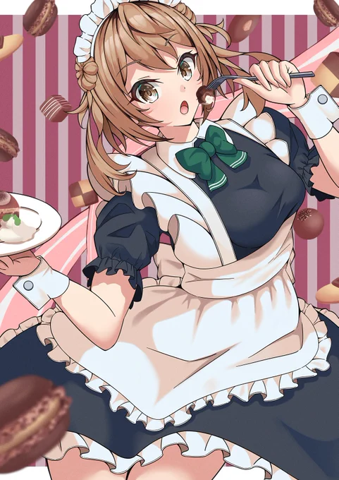 はっぴーばれんたいんっすね。#艦これ #満潮 