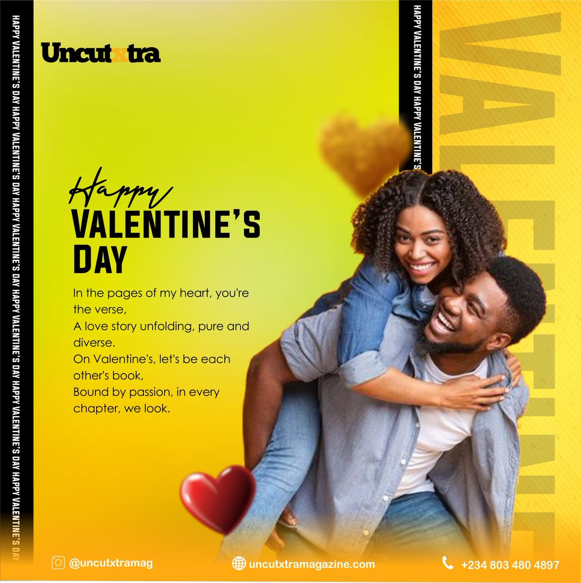 Unlock the pages of love with UncutXtra Magazine! 🥰 Wishing you a day filled with heart-fluttering moments and timeless romance ❤ ❤ #LoveStories #ValentinesDayIssue #love #magazine #uncutxtra