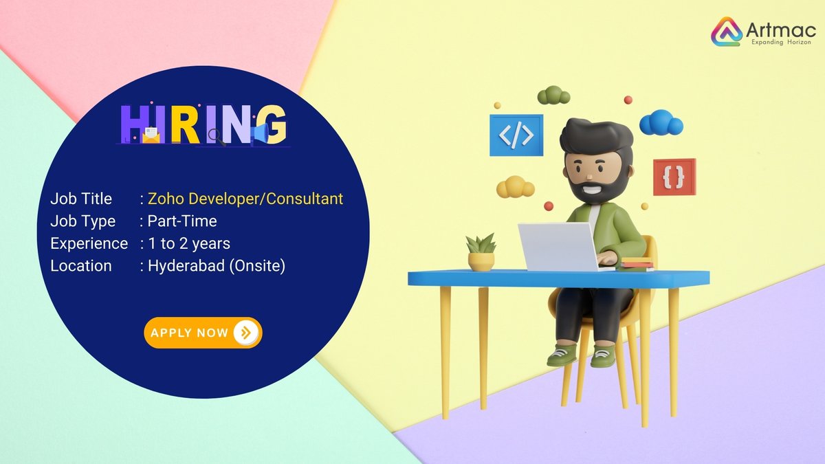 We are #hiring #zohodeveloper for #location #india
tinyurl.com/48a282ma?utm_s…➡️#zohodeveloper #zohocreator #artmac #artmacjobs