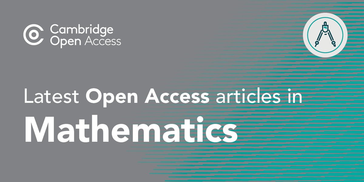 cambUP_maths's tweet photo. New Open Access article in Mathematics now available
📚 https://t.co/L4mhqMPlJN

#mathmetics #OA #OpenAccess https://t.co/gTiOpHFmf3