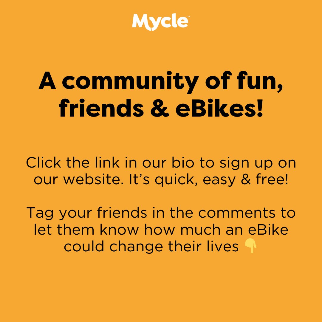 🚲 REFER-A-FRIEND! 🚲

We're launching our refer-a-friend scheme! For every friend you refer to Mycle, you'll get £100 to spend on our website, and so will they!

Head to our website to find out more!
l8r.it/AduH