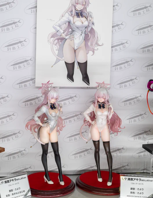 ディーラー様:針魚工房原型師様:さより塗装師様:あきもとはじめ原画イラスト様:お久しぶりガレージキット清澄アキラ(#ブルアカ)#ワンフェス #WF2024W #ブルアカ 