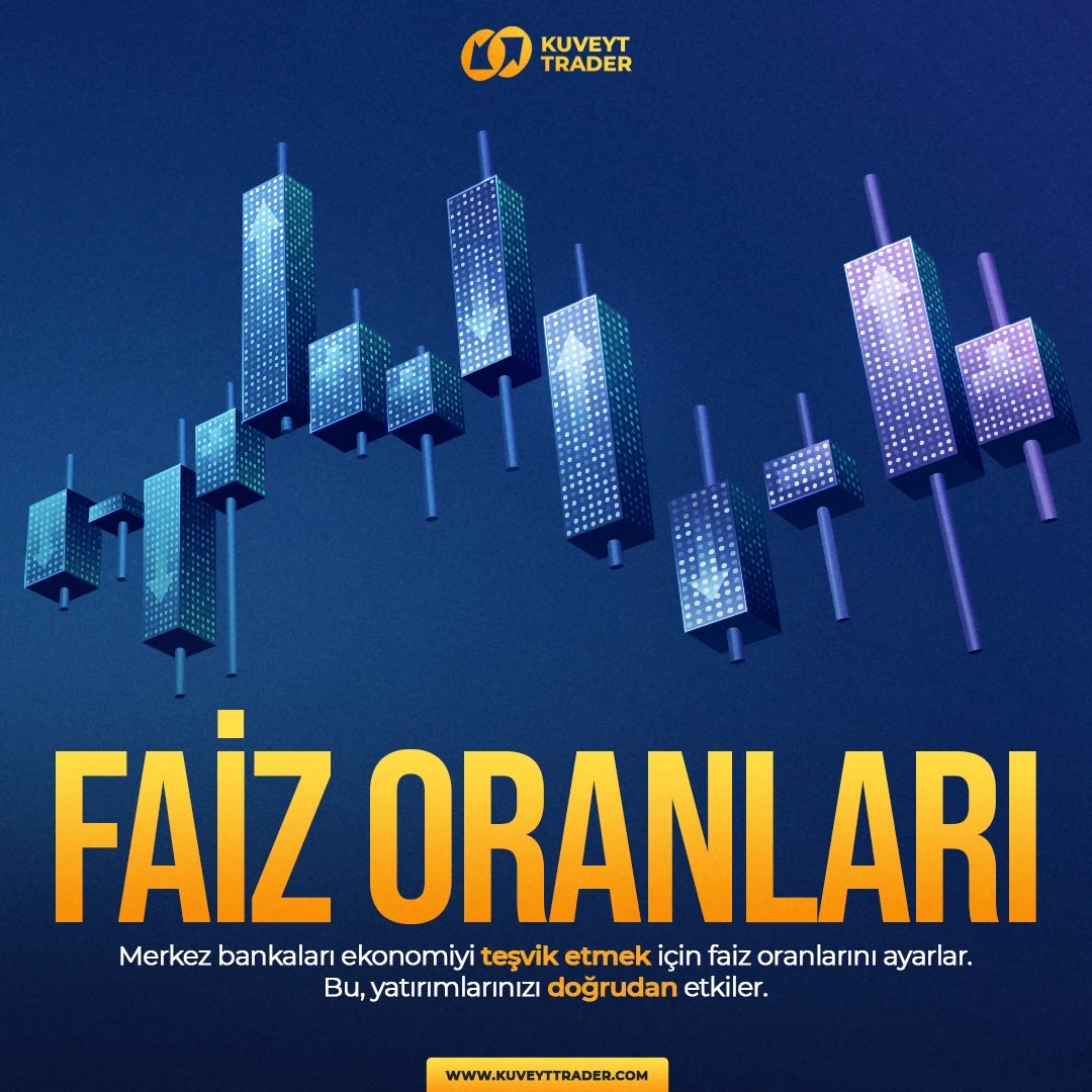 KuveytTrader's tweet photo. Merkez bankaları ekonomiyi teşvik etmek için faiz oranlarını ayarlar. Bu, yatırımlarınızı doğrudan etkiler. https://t.co/wPsNSVpbzz