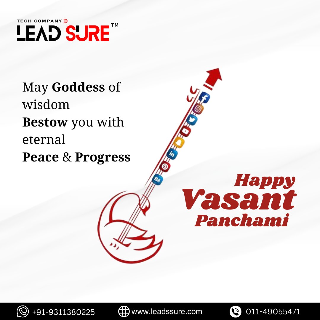 sure_leads's tweet photo. Wishing everyone a vibrant Vasant Panchami!🙏🌸💫
.
.
.
.
Follow - @sure_leads

#vasantpanchami #vasantpanchmi #saraswatimata #saraswatipooja #springfestival #goddesssaraswati #festivalofknowledge #yellowcelebration #springharvest #artandlearning #SpringColors #JoyfulMelodies https://t.co/ZRxL8rhnEs