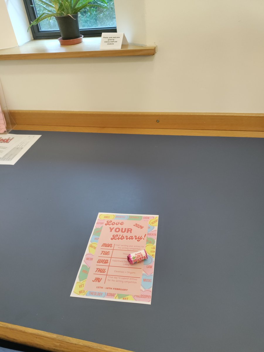 Early birds <a href="/LucyCavColl/">Lucy Cavendish College</a> may find a small treat on their library desks this morning. Happy Valentines! 💕💕💕