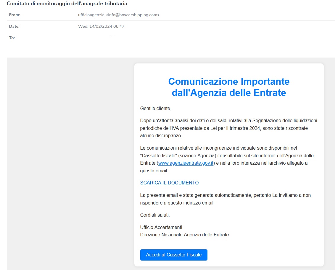 JAMESWT_WT's tweet image. "Comunicazione Importante dall'Agenzia delle Entrate"
spam email spread #DanaBot
Urls redirect &amp;gt;
content.servepics.[com/login.php
portfolio.serveirc.[com/login.php
&amp;gt;JS
&amp;gt; dll http://soundata.]top/resources.dll
Samples
bazaar.abuse.ch/browse/tag/age…
AnyRun
app.any.run/tasks/a059217b…