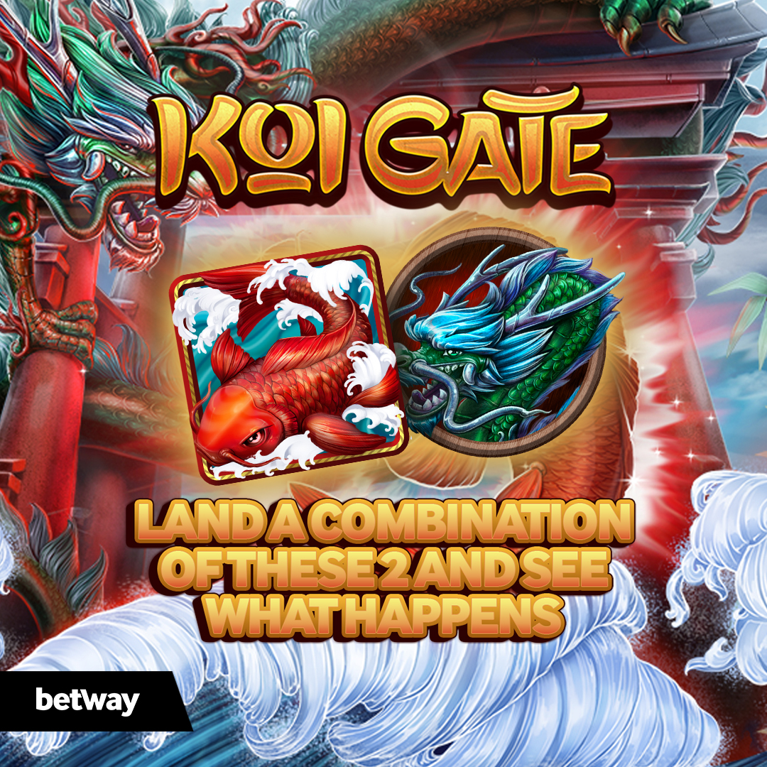 Swim into a world of treasures and rewards with Habanero's Koi Gate slot game 🐠💰 Time to reel in those wins, thanks to our lucky Koi fish! 

Dive in now! betway.co.zm  #KoiGate #HabaneroGaming