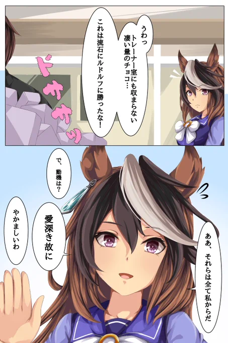 チョコをちょこっと(当社比)
#ウマ娘
#シンボリルドルフ 