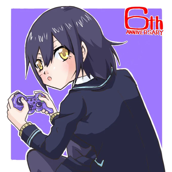 絶対今日配信する事を信じていたので載せるの我慢していたJK組の6周年絵。6周年おめでとう! #JK組6周年 #みとあーと #でろあーと #凛Art 