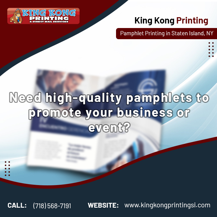 kingkongprintsi's tweet image. Elevate Your Brand with King Kong Printing in Staten Island, NY! Offering top-notch Pamphlet Printing near me. High-quality, quick turnaround, and unbeatable prices.
#PamphletPrinting #StatenIslandNY

See our latest post for deals and discounts: bit.ly/42B71fH