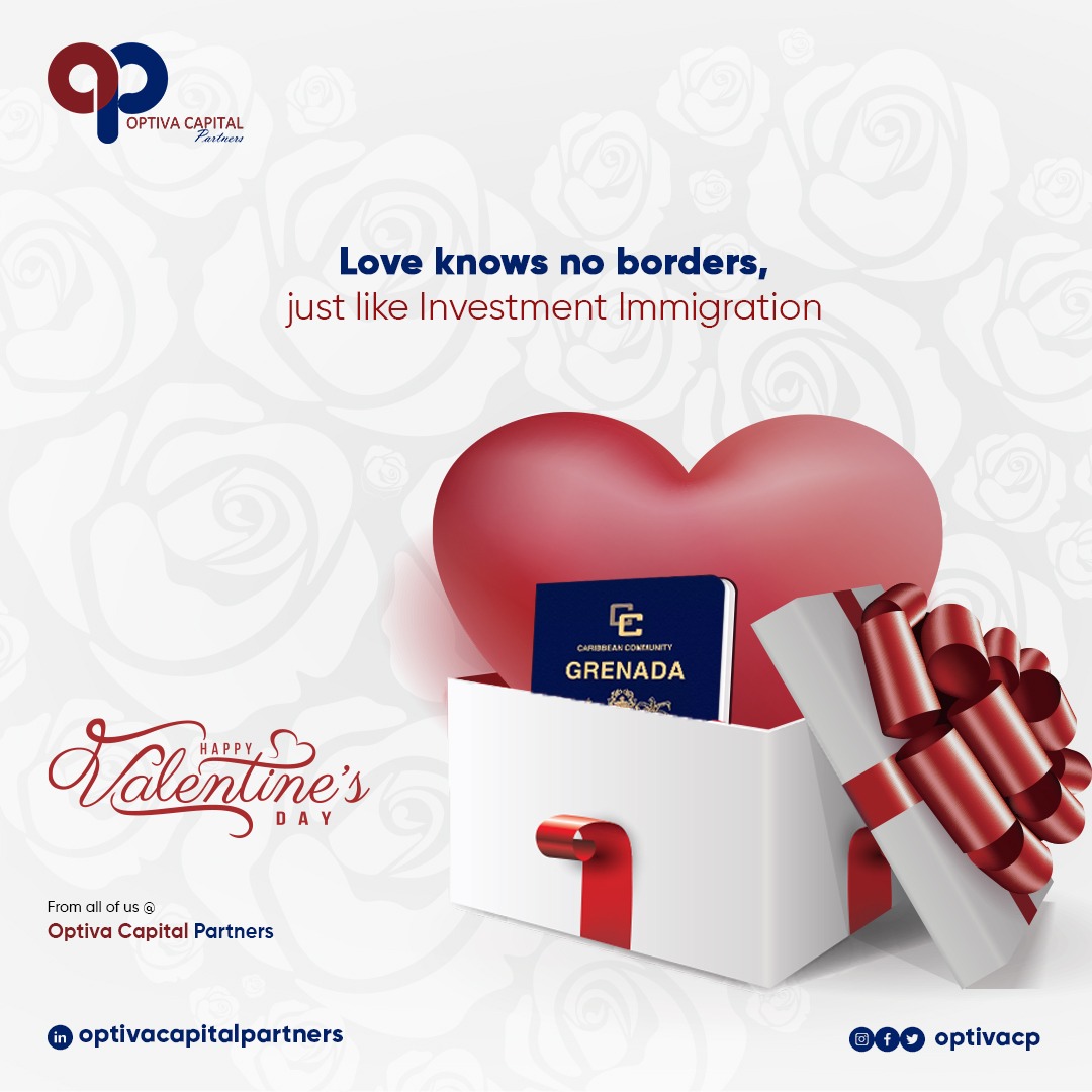 Across borders and through investment immigration, our love strengthens, enriching not only our family but generations to come. Happy Valentine's Day, where our hearts and portfolios unite in endless prosperity. #OptivaCapitalPartners #Valentine #Investmentimmigration