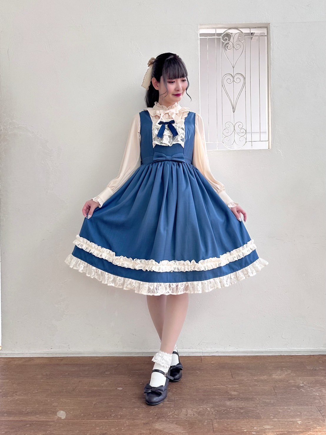 axes femme kawaii オリビアワンピース ブルー オリビアワンピース | kawaii | axes femme online shop