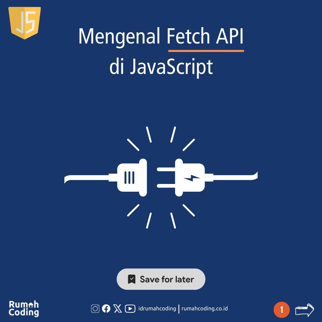 idrumahcoding's tweet image. Kini, JavaScript memiliki fitur untuk koneksi ke API RESTful, yaitu Fetch API. Fetch API memiliki banyak kelebihan dibandingkan pendahulunya XMLHttpRequest. Fetch API based on Promise menjadikannya sangat flexible. Berikut beberapa fitur utama dari Fetch API.

#FetchAPI