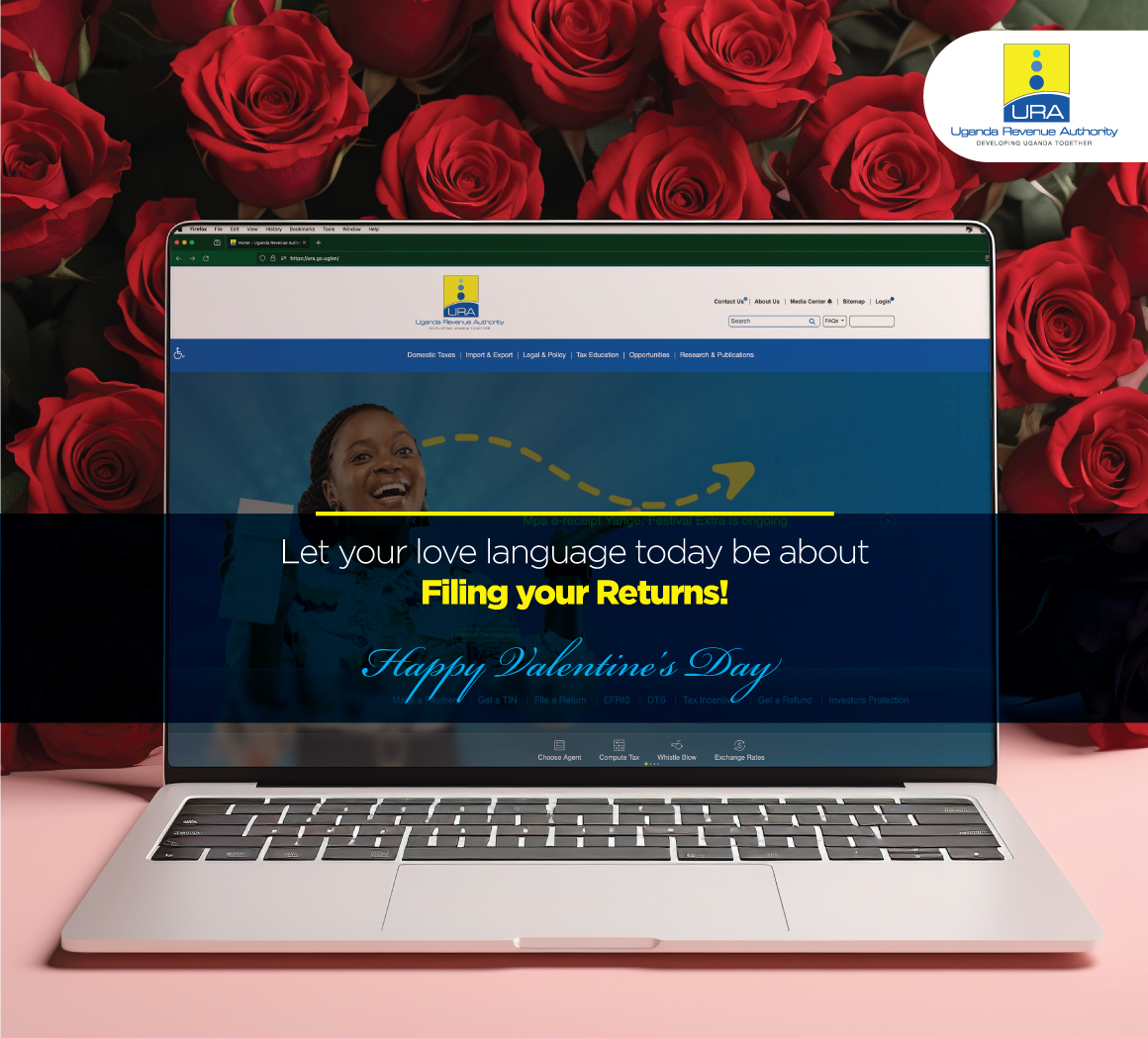 SMChelangat's tweet photo. With only a day left to the filling deadline…

Say no to any VALENTINES gift that comes from your partner before they’ve filed and paid their TAXES if obliged to do so.

This year, we’re DEVELOPING our country together. Happy #ValentinesDay https://t.co/D3s0yrsxSh