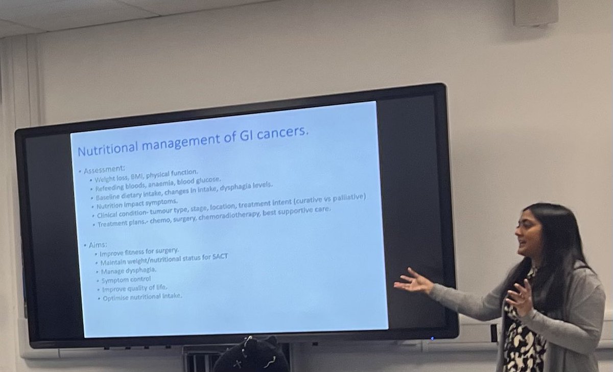 DeepaMuthukrish's tweet photo. @KrishnaKholiaRD  Thanks for delivering an insightful session on GI cancers to @CUDietitian Students were able connect with subject experts and develop a deeper understanding of the complexities. https://t.co/r0PU0mHpxX