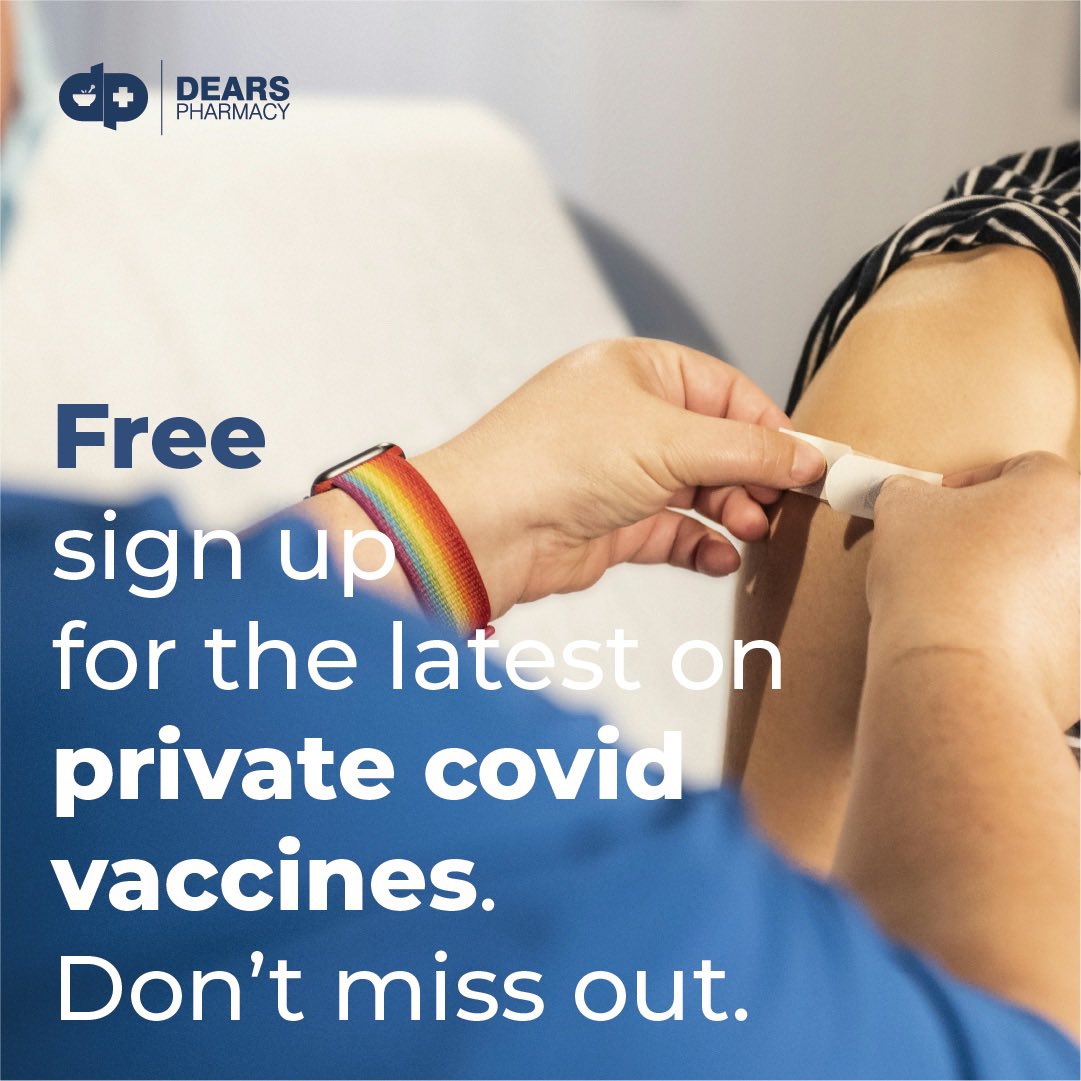 Private Covid vaccination service is coming very soon to your local Dears Pharmacy. Sign up to register interest dearspharmacy.co.uk/private-covid-…  #edinburgh #fife #lothian #COVID #vaccination #COVIDVaccination