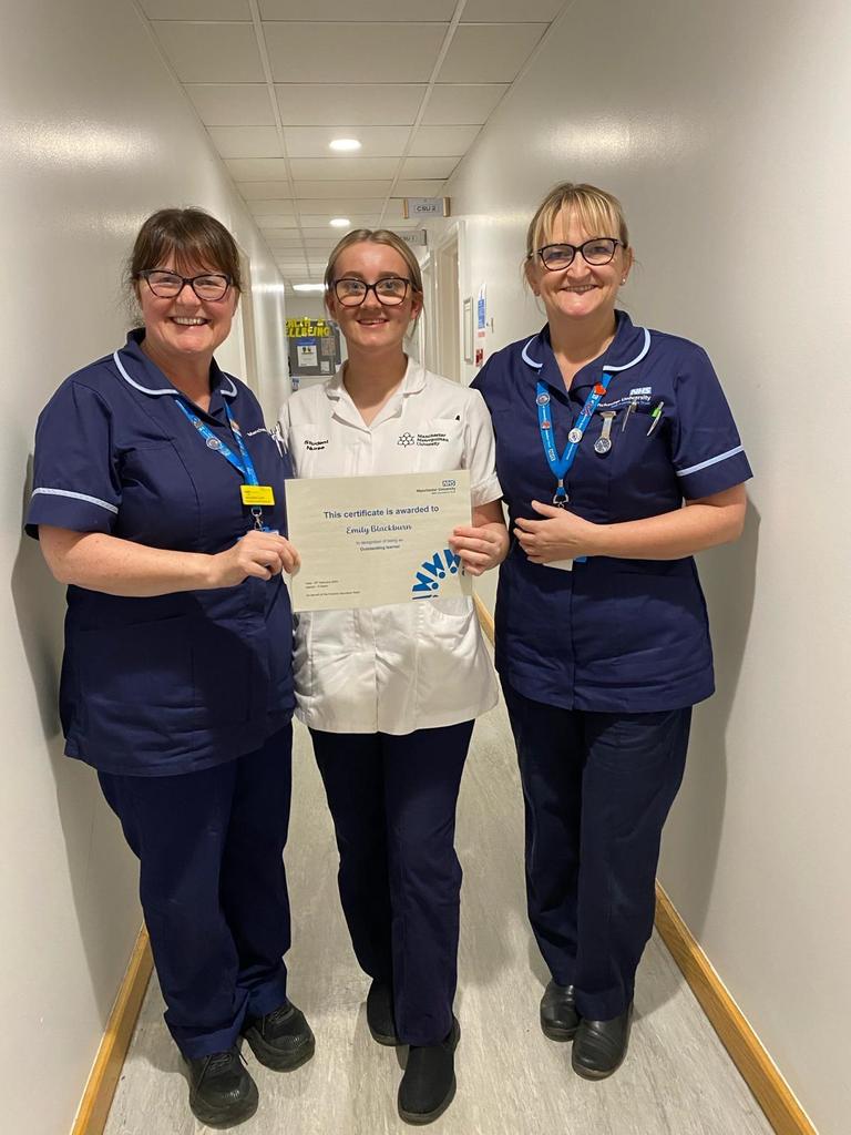 MFT Pre-Reg Education Team (@mft_pret) on Twitter photo Emily has been awarded an Outstanding Learner Award during her placement with the Practice Education Team. Her Practice Assessor said she was hardworking & highly professional, she will continue to excel & inspire others in the future. Well done ๐๐ <a href="/MMUPBLTutors/">Practice-Based Learning Team @MMUHPSC</a> @mftchiefnurse Emily has been awarded an Outstanding Learner Award during her placement with the Practice Education Team. Her Practice Assessor said she was hardworking & highly professional, she will continue to excel & inspire others in the future. Well done ๐๐ <a href="/MMUPBLTutors/">Practice-Based Learning Team @MMUHPSC</a> @mftchiefnurse