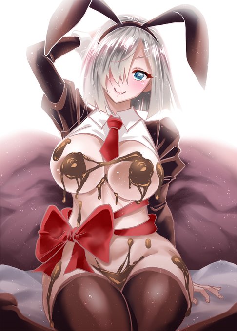 せっかくなんで過去に描いたバレンタイン絵も #艦これ #浜風 #鹿島 