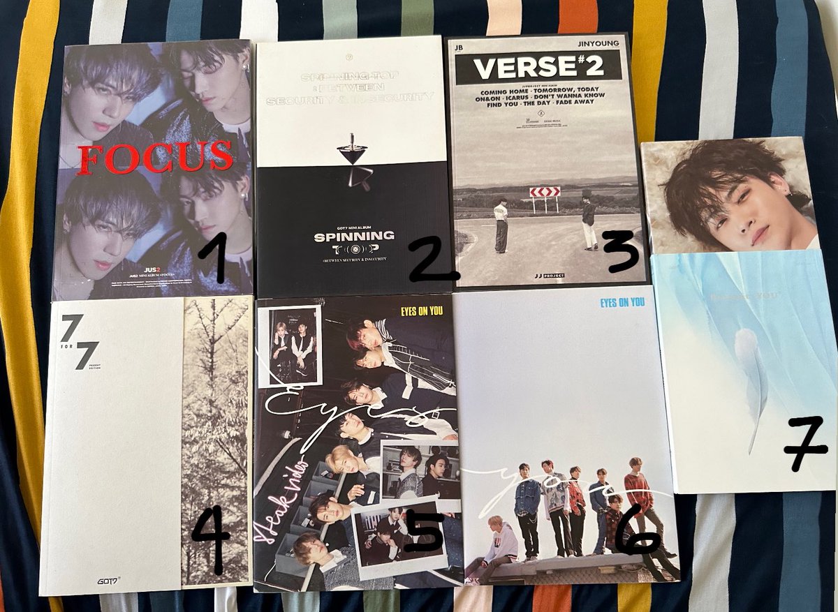 KPupperPH's tweet image. ❗️CLEARANCE SALE❗️

GOT7 UNSEALED ALBUMS 💚

-PB + CD (some still have folded poster)
-Jus2 Focus Album and Spinning Top: NO CD

1-2: Php65ea
3-7: Php85ea

-PAYO
-SC0 for shipping only

Reply mine + number to claim~