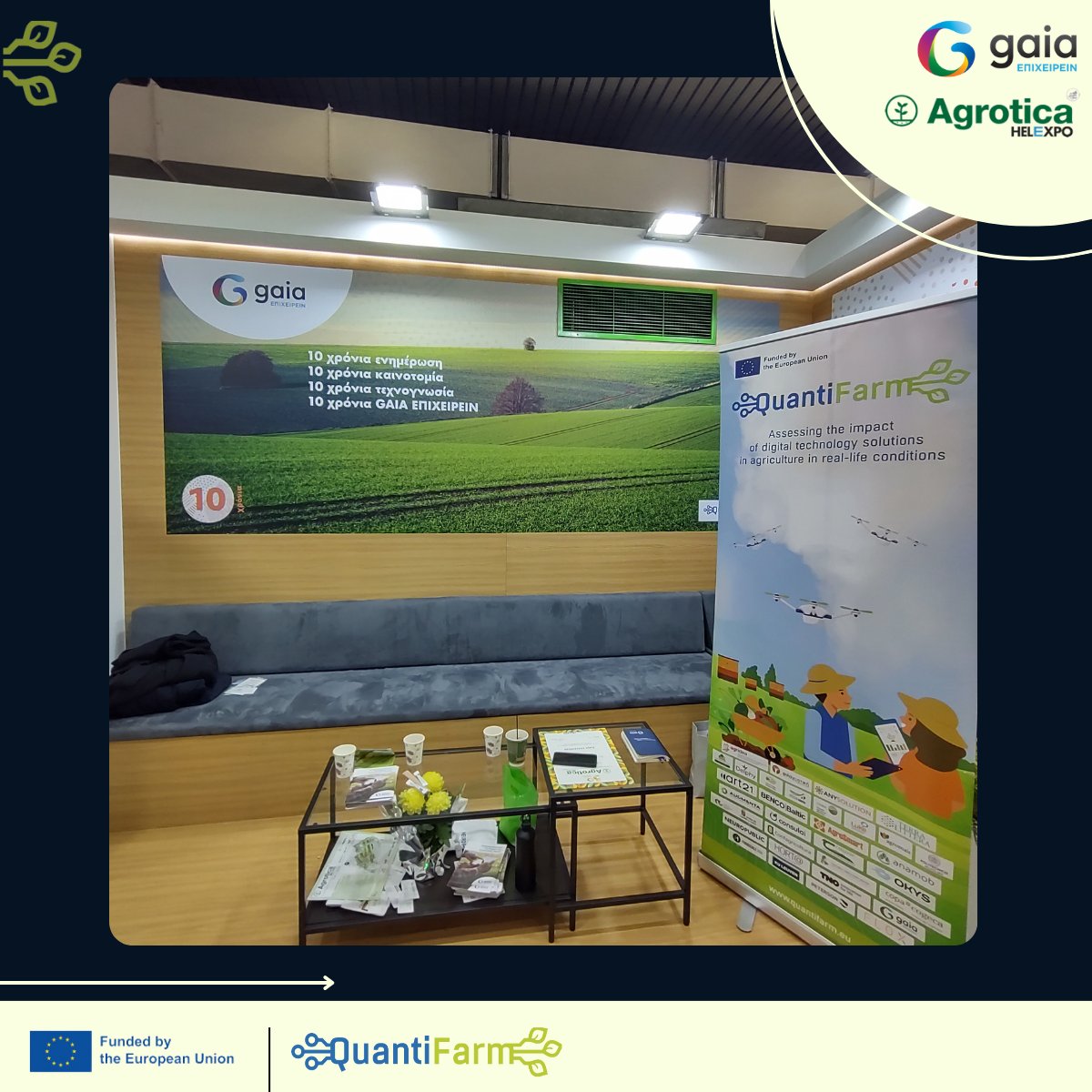 📢Another update by our Coordinator @Gaia_Epixeirein!

👉@Gaia_Epixeirein participated in the Agrotica Expo, the largest exhibition event 📍in Greece for the agricultural economy, held in Thessaloniki, on 1-4 February 2024! 🌿

#digitalagriculture #smartfarming #digitalfarming